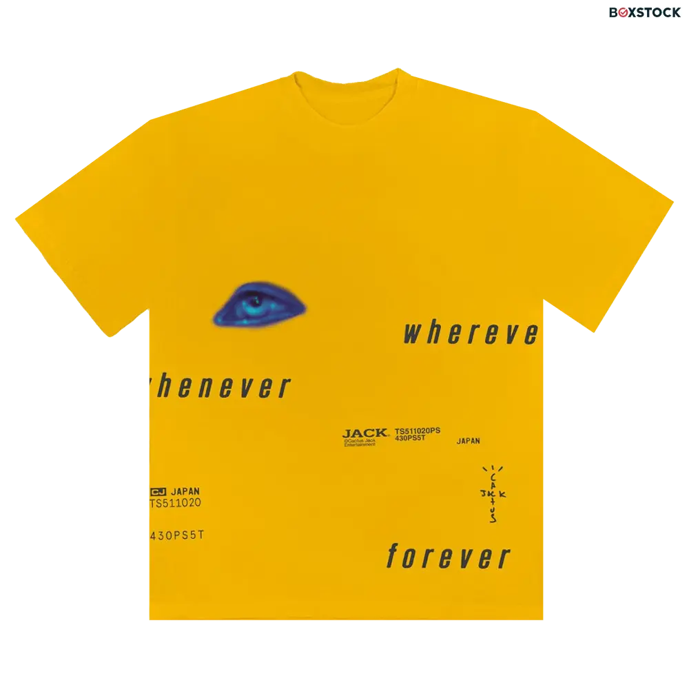 Cactus Jack by Travis Scott Digital Eye I T-Shirt 'Yellow' Fall/Winter 2020