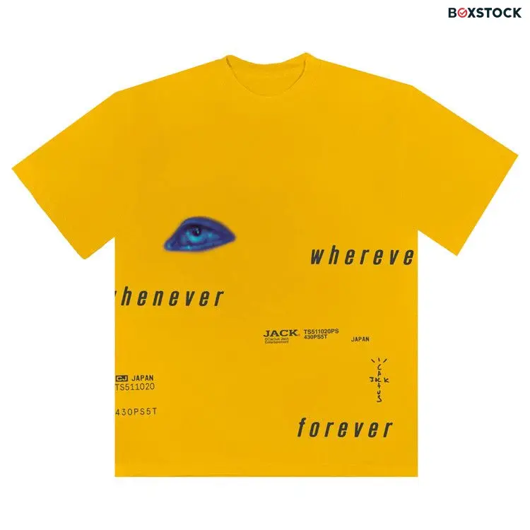 Cactus Jack by Travis Scott Digital Eye I T-Shirt 'Yellow' Fall/Winter 2020