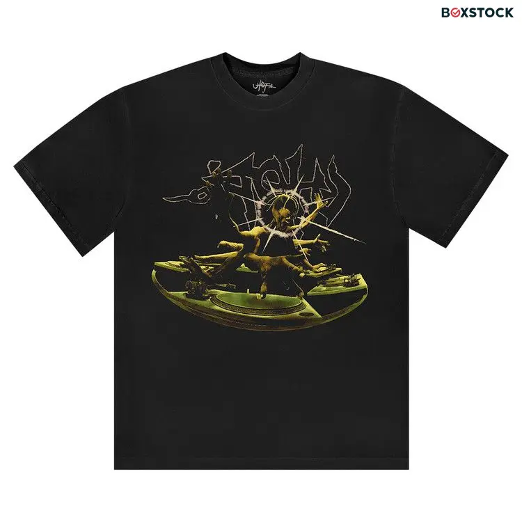 Cactus Jack by Travis Scott DJ Tee 'Black' Fall/Winter 2023