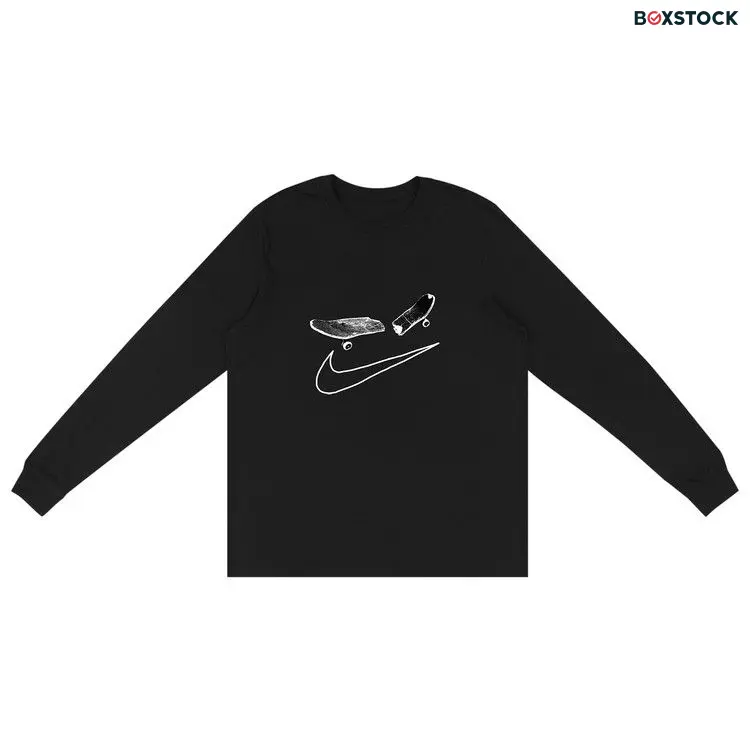 Cactus Jack by Travis Scott For Nike SB Smile Long-Sleeve T-Shirt I 'Black' Spring/Summer 2020