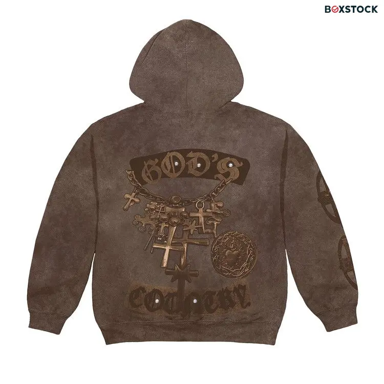 Cactus Jack by Travis Scott God's Country Zip Hoodie 'Brown' Fall/Winter 2023