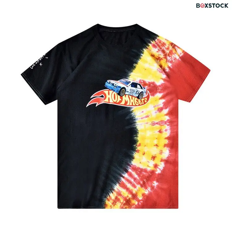 Cactus Jack by Travis Scott JACKBOYS Hot Wheels T-Shirt 'Tie-Dye' Black Fall/Winter 2019
