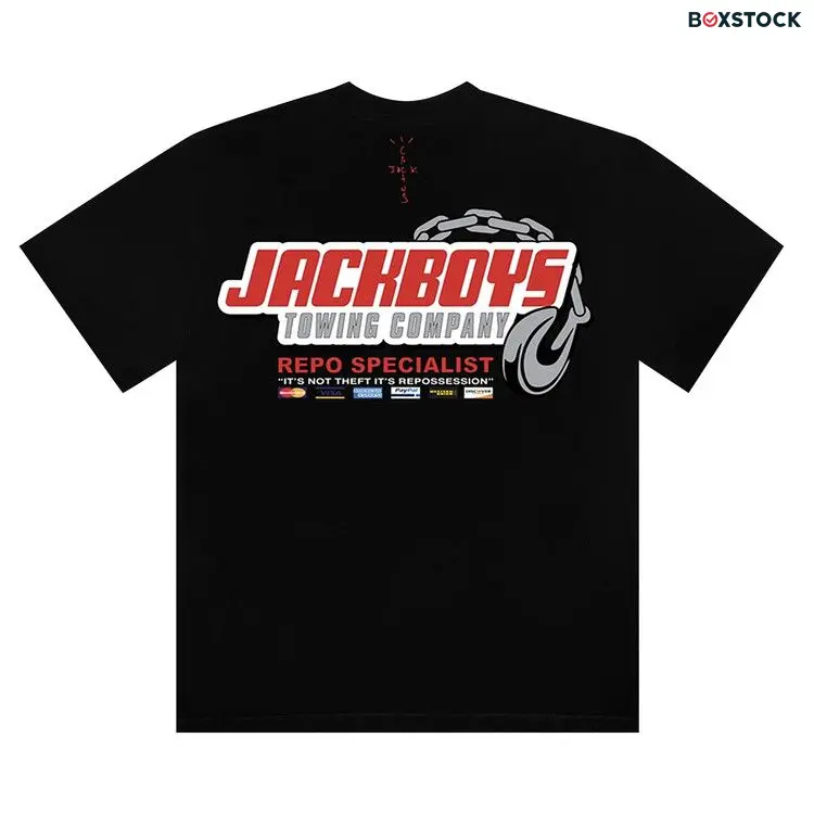 Cactus Jack by Travis Scott JACKBOYS Repo T-Shirt 'Black' Fall/Winter 2019