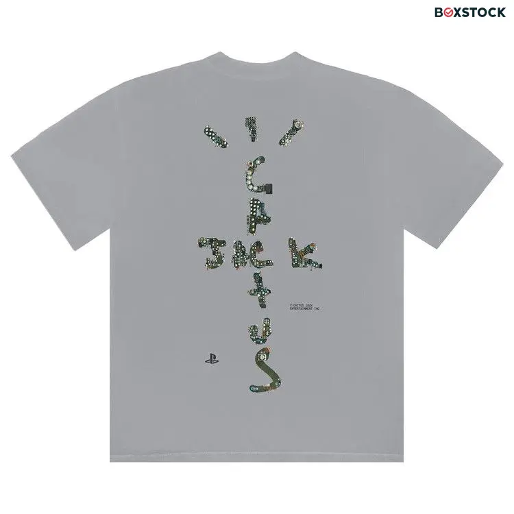 Cactus Jack by Travis Scott Motherboard Logo III T-Shirt 'Ice Grey' Fall/Winter 2020