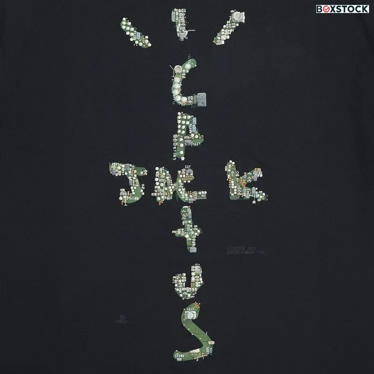 Cactus Jack by Travis Scott Motherboard Logo I T-Shirt 'Black' Fall/Winter 2020