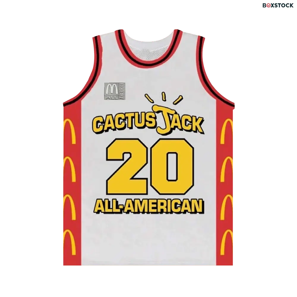 cactus jack by travis scott Cactus Jack by Travis Scott x McDonald's All American Jersey 'White' Fall/Winter 2020