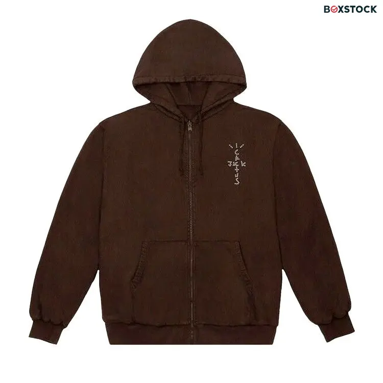 Cactus Jack by Travis Scott YUP! Zip Hoodie 'Brown' Fall/Winter 2020