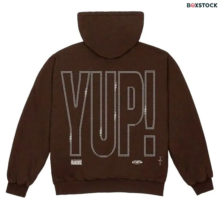 Cactus Jack by Travis Scott YUP! Zip Hoodie 'Brown' Fall/Winter 2020