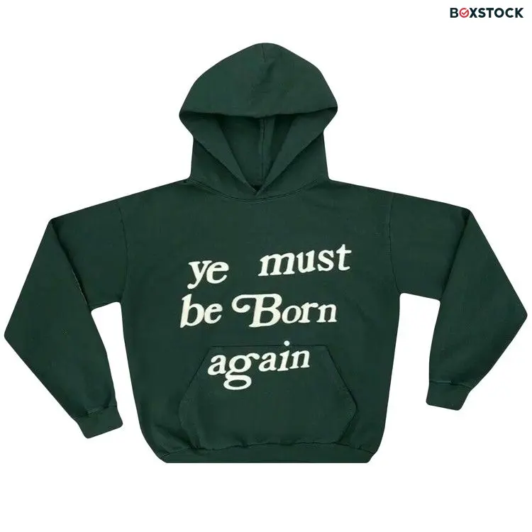 Cactus Plant Flea Market Born Again Hooded Sweatshirt With Pocket 'Green' Spring/Summer 2019