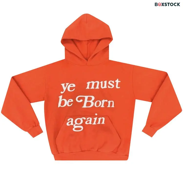 Cactus Plant Flea Market Born Again Hooded Sweatshirt With Pocket 'Orange' Fall/Winter 2019