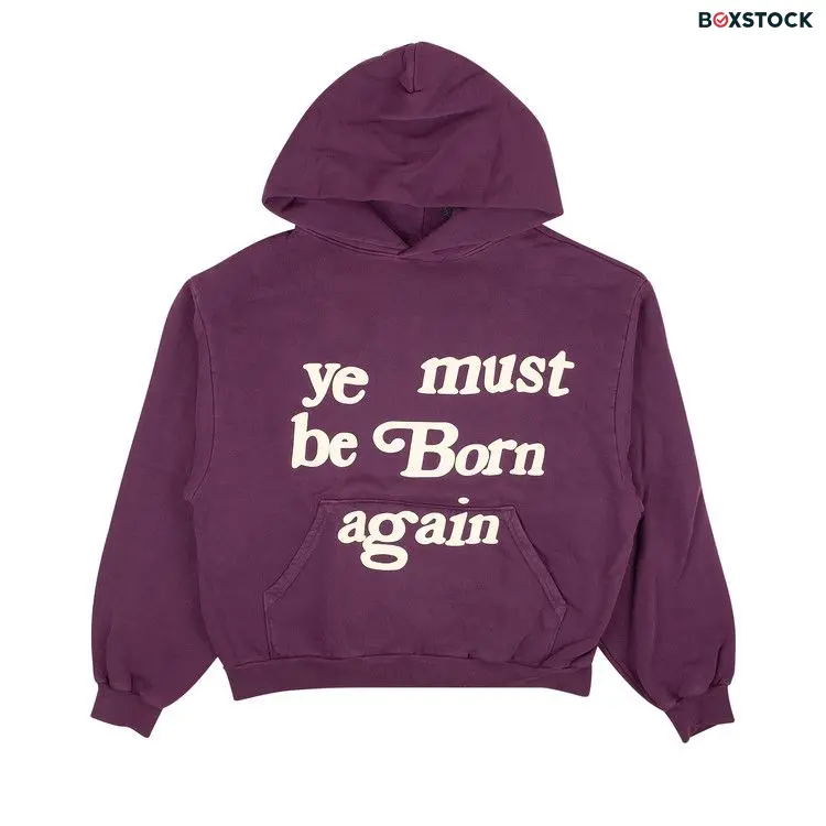 Cactus Plant Flea Market Born Again Hooded Sweatshirt With Pocket 'Purple' Spring/Summer 2022