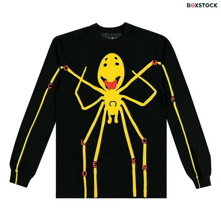 Cactus Plant Flea Market Complexcon Smiiiiley Spider Legs Long-Sleeve 'Black' Fall/Winter 2023