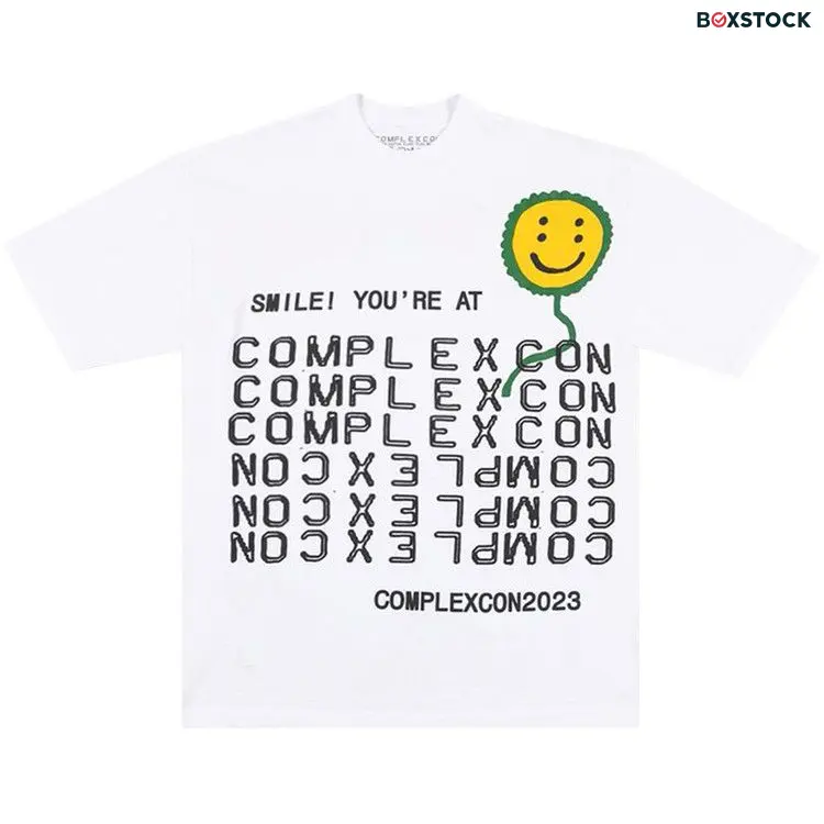 Cactus Plant Flea Market Complexcon Smile! Tee 'White' Fall/Winter 2023