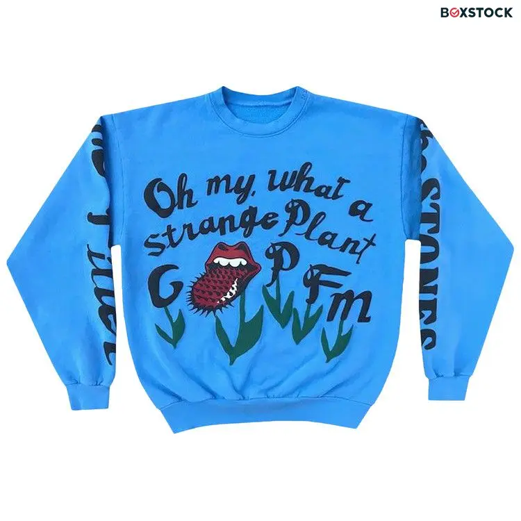 Cactus Plant Flea Market Rolling Stones No Filter Tour Sweatshirt 'Blue' Fall/Winter 2019