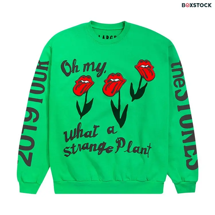 Cactus Plant Flea Market Rolling Stones No Filter Tour Sweatshirt 'Green' Fall/Winter 2019