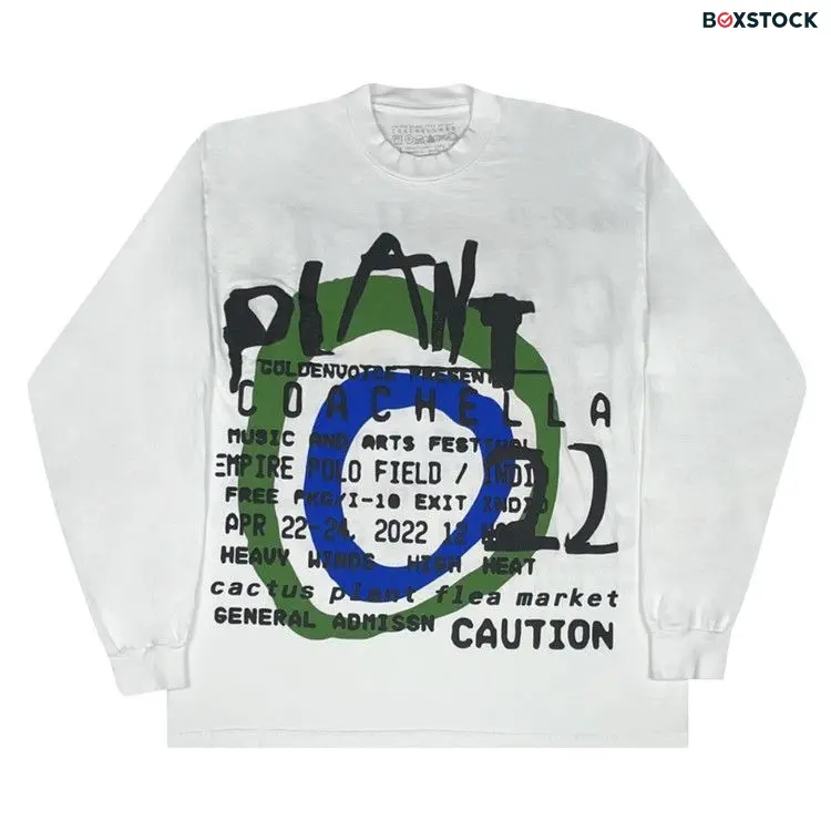 Cactus Plant Flea Market x Coachella Long-Sleeve Tee 'White/Green' Spring/Summer 2022
