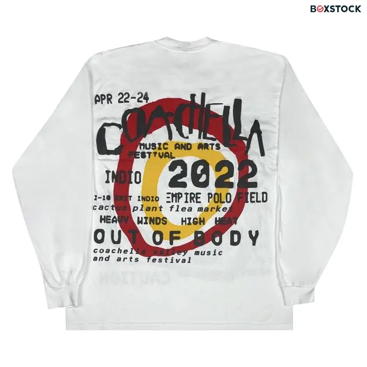 Cactus Plant Flea Market x Coachella Long-Sleeve Tee 'White/Green' Spring/Summer 2022