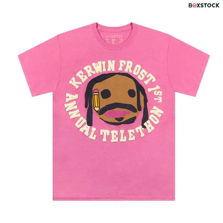 Cactus Plant Flea Market x Kerwin Frost Telethon Tee 'Pink' Spring/Summer 2020