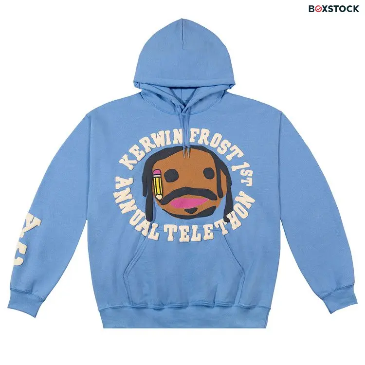 Cactus Plant Flea Market x Kerwin Frost Telethon Hoodie 'Blue' Spring/Summer 2020