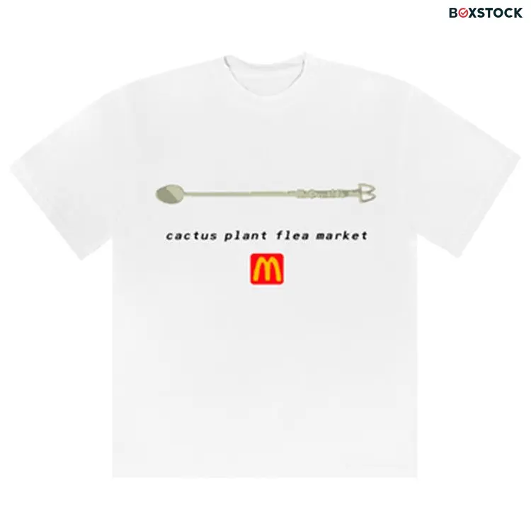 Cactus Plant Flea Market x McDonald's Coffee Stirrer White Tee 'White' Fall/Winter 2022