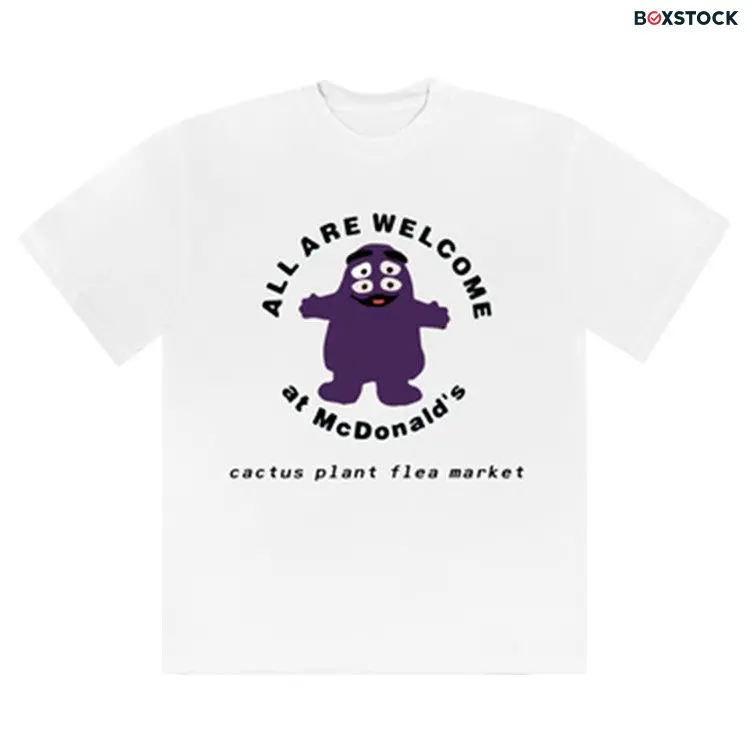 Cactus Plant Flea Market x McDonald's Grimace Tee 'White' Fall/Winter 2022