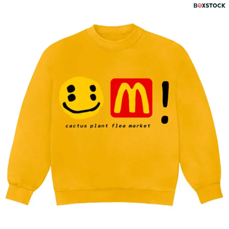 Cactus Plant Flea Market x McDonald's Icons! Crewneck 'Golden Arches' Yellow Fall/Winter 2022