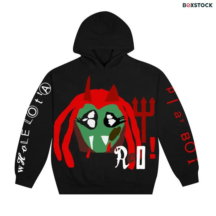 Cactus Plant Flea Market x Playboi Carti Whole Lotta Red King Vamp Hoodie 'Black'