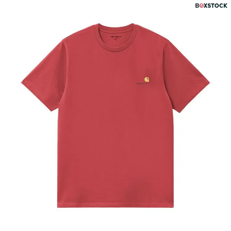 Carhartt WIP American Script T-Shirt 'Tuscany' Red Fall/Winter 2024