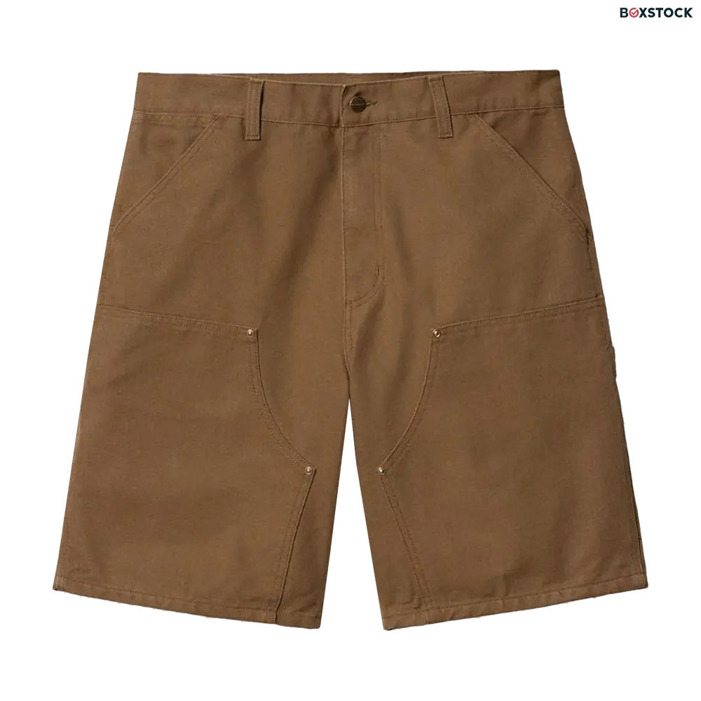 Carhartt WIP Double Knee Short 'Hamilton Brown Rinsed' Spring/Summer 2024