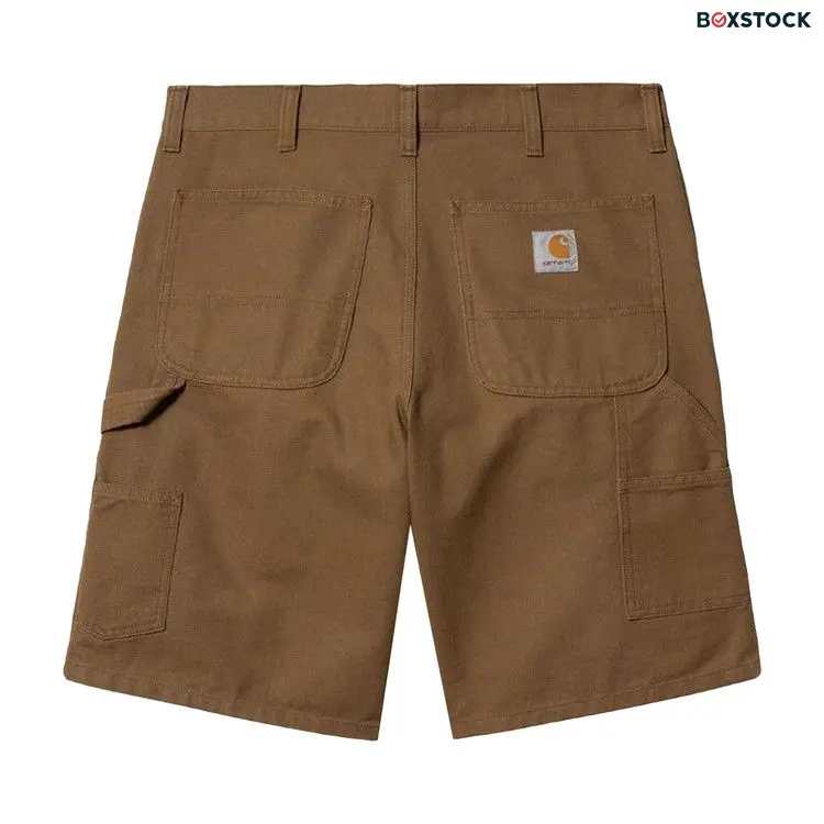 Carhartt WIP Double Knee Short 'Hamilton Brown Rinsed' Spring/Summer 2024
