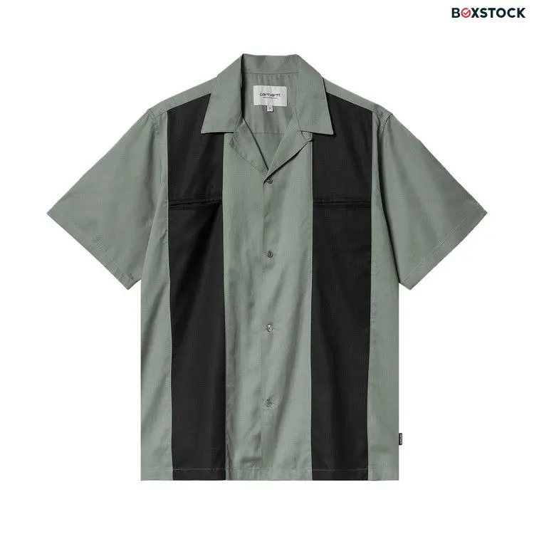 Carhartt WIP Durango Shirt 'Park/Black' Green Spring/Summer 2024