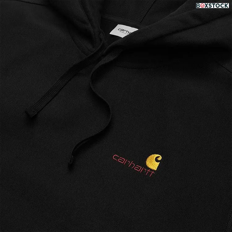 Carhartt WIP Hooded American Script Sweatshirt 'Black' Spring/Summer 2022