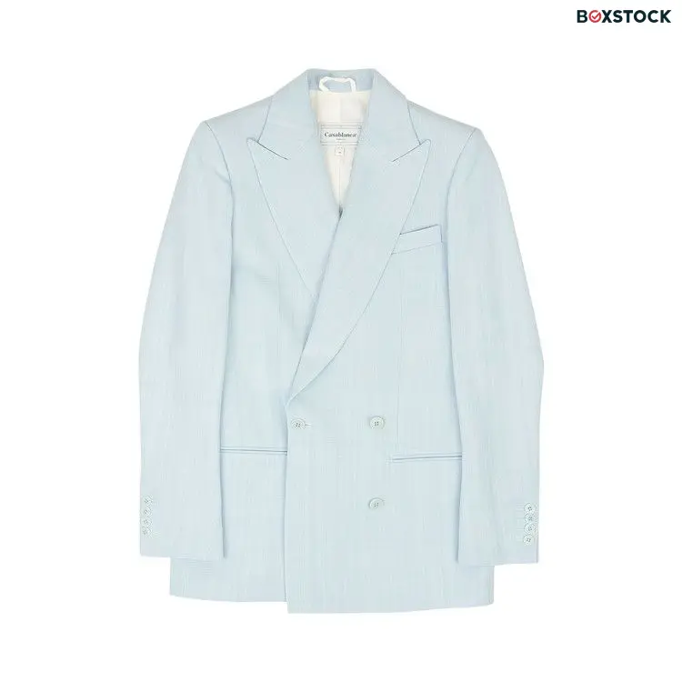 Casablanca Double Breasted Tailored Blazer 'Light Blue'
