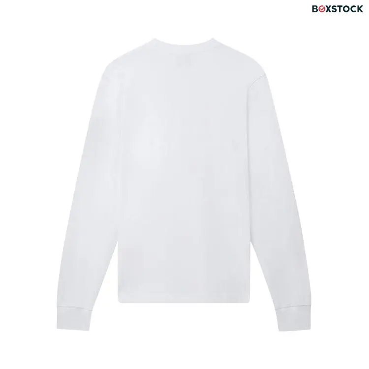 Casablanca Screen Printed Long-Sleeve T-Shirt 'Pastel Court' White