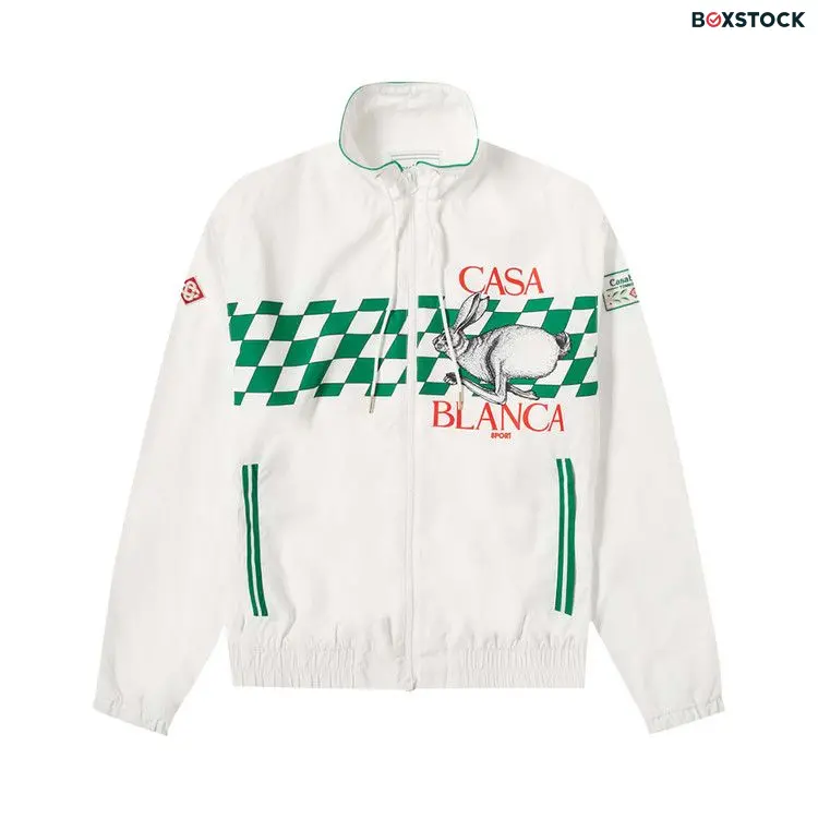 Casablanca Tracksuit Top 'Casa Sport' White Fall/Winter 2021