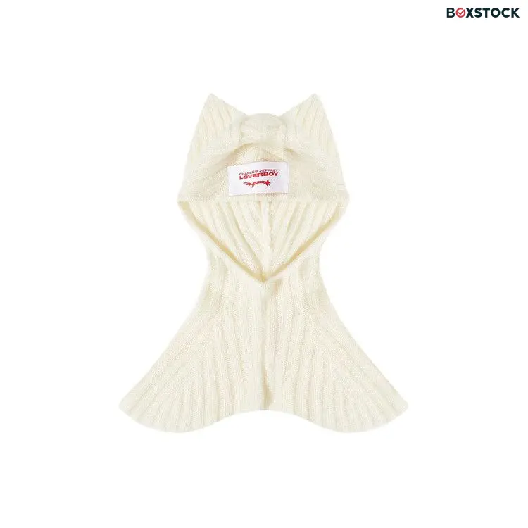 Charles Jeffrey Loverboy Ears Balaclava Jumper 'Ecru' Cream Fall/Winter 2023