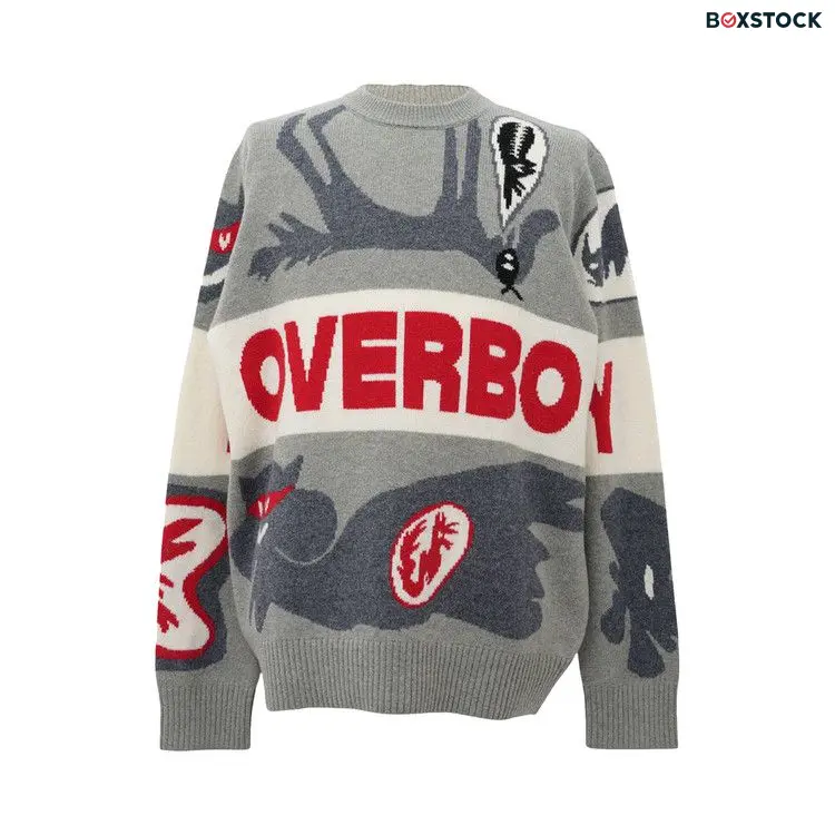 Charles Jeffrey Loverboy Loverboy Logo Jumper 'Greyscale' Fall/Winter 2023