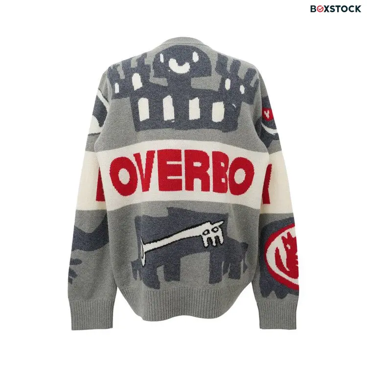 Charles Jeffrey Loverboy Loverboy Logo Jumper 'Greyscale' Fall/Winter 2023