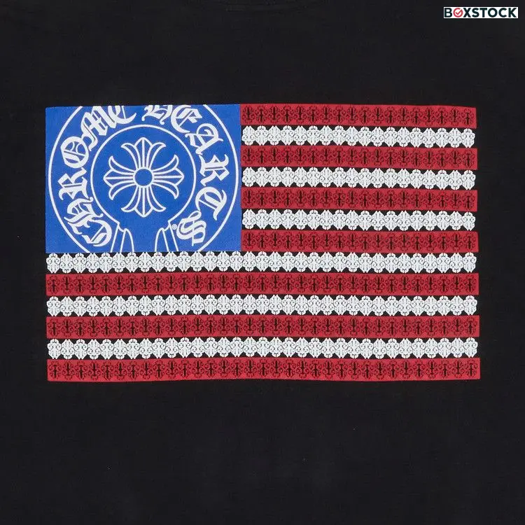Chrome Hearts American Flag T-Shirt 'Black'
