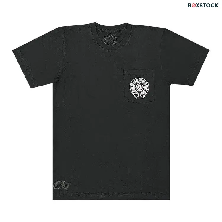 Chrome Hearts Beijing Exclusive Horseshoe Logo Pocket T-Shirt 'Black'
