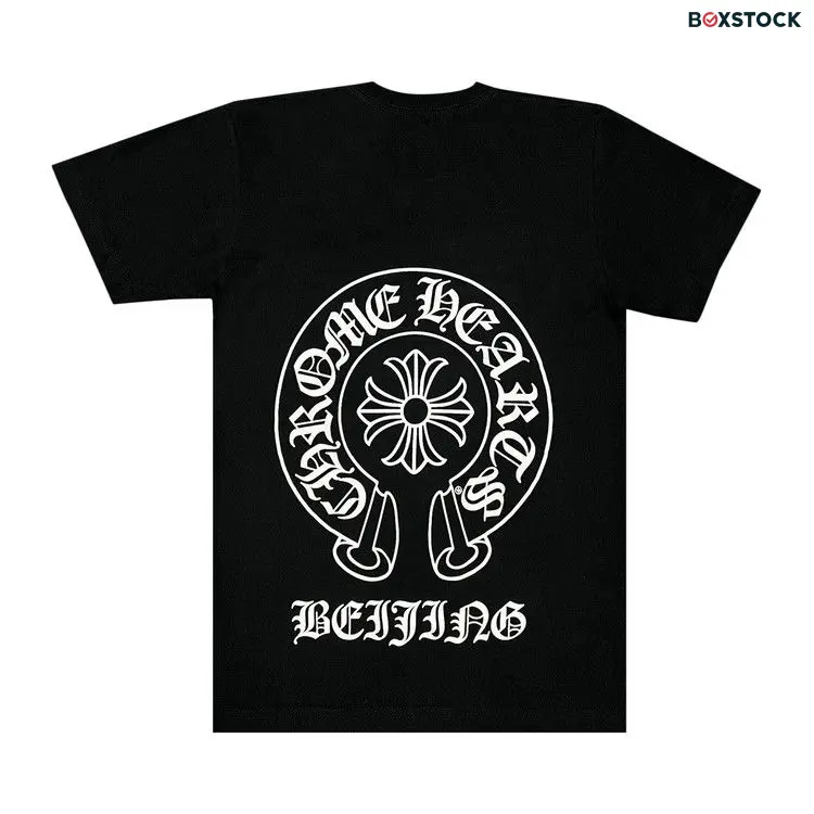 Chrome Hearts Beijing Exclusive Horseshoe Logo Pocket T-Shirt 'Black'