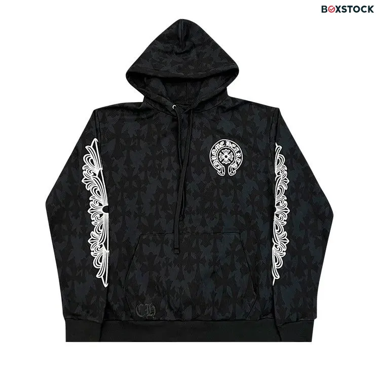 Chrome Hearts Cemetery Print Hoodie 'Black'