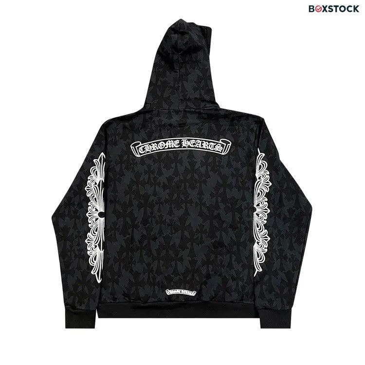 Chrome Hearts Cemetery Print Hoodie 'Black'
