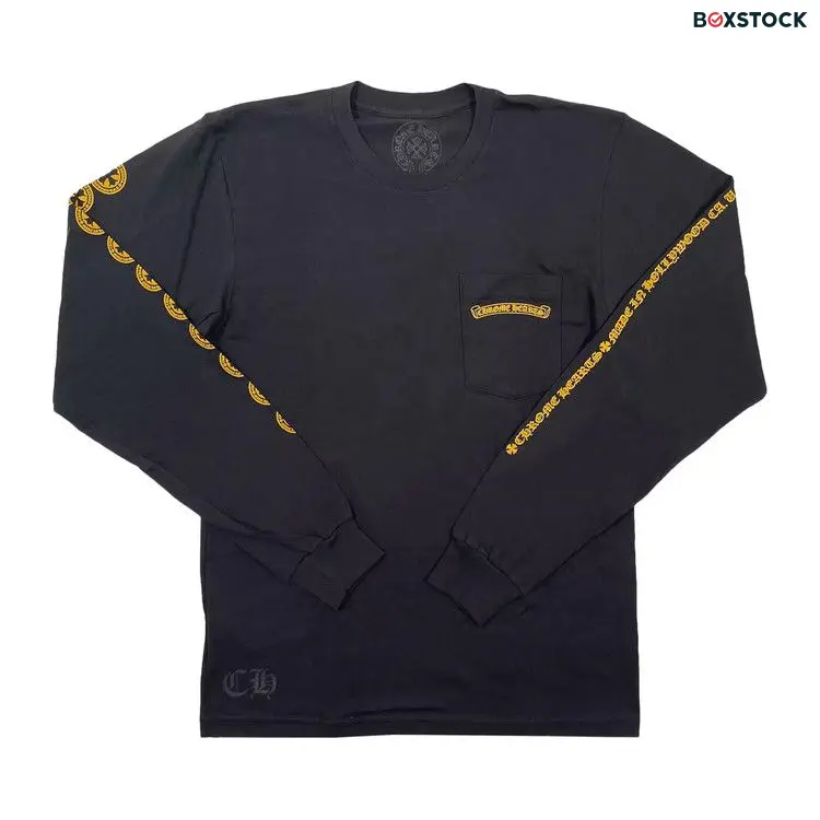 Chrome Hearts Cross Long-Sleeve 'Black/Yellow'