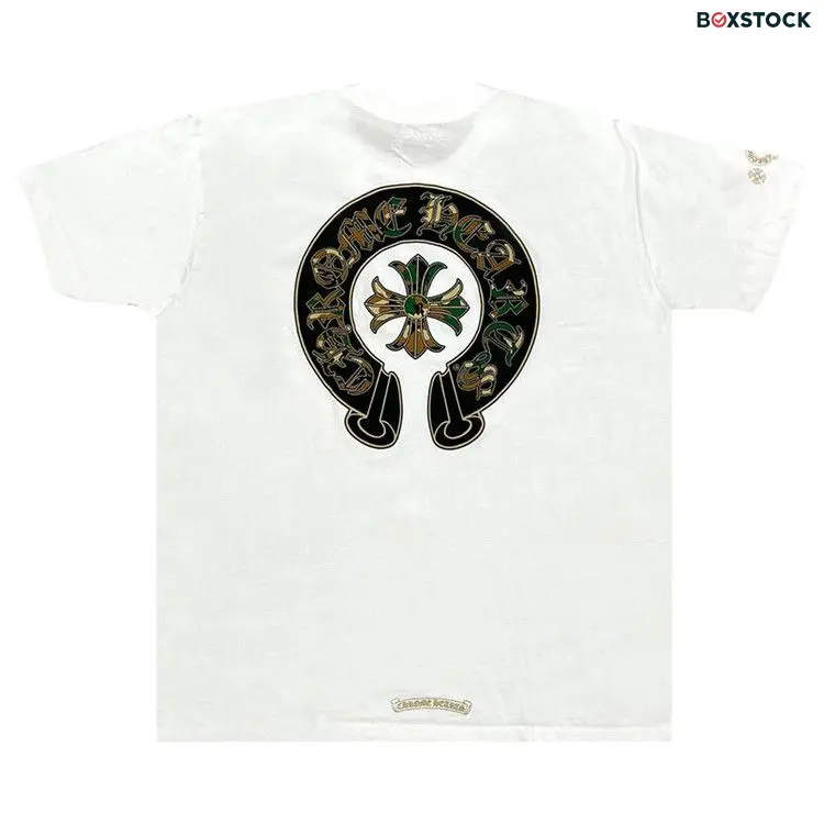 Chrome Hearts Horse Shoe Logo Pocket T-Shirt 'White/Camo' Spring/Summer 2024