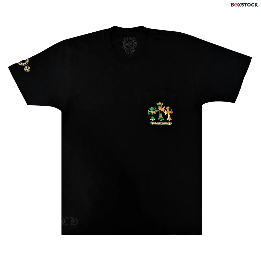 Chrome Hearts Horse Shoe Logo Pocket T-Shirt 'Black/Camo' Spring/Summer 2024