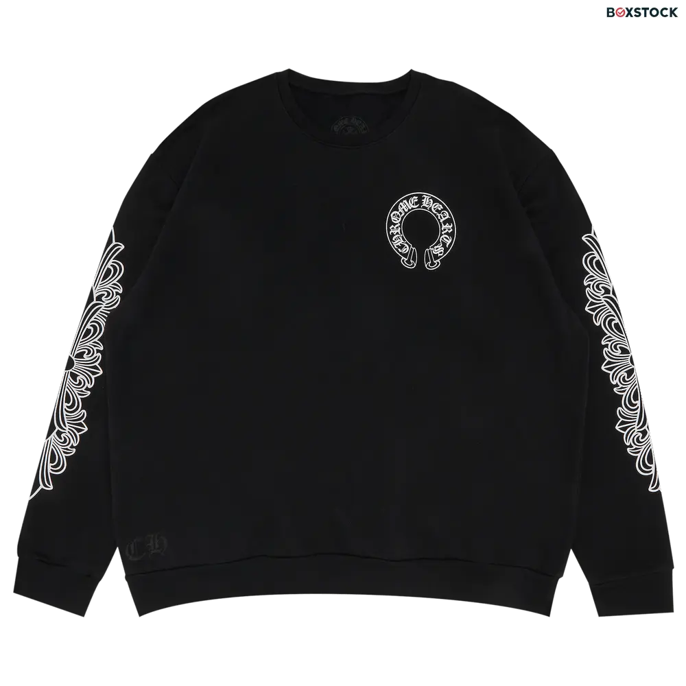 Chrome Hearts Horseshoe Logo Crewneck Sweatshirt 'Black' Fall/Winter 2022