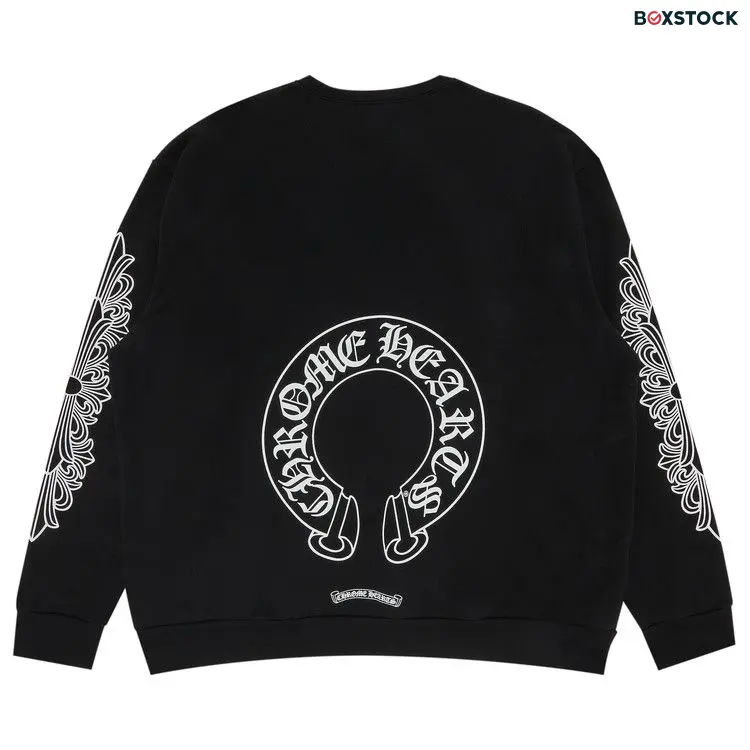 Chrome Hearts Horseshoe Logo Crewneck Sweatshirt 'Black' Fall/Winter 2022