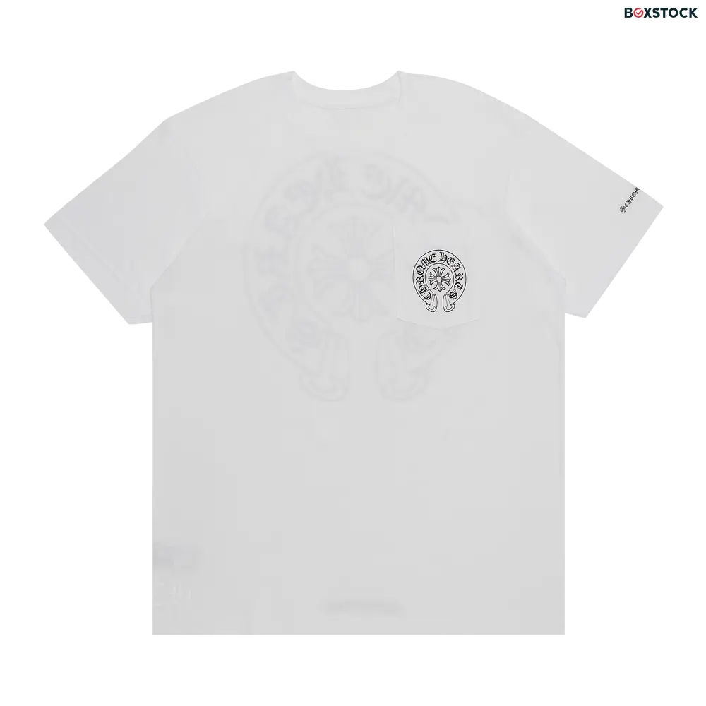 Chrome Hearts Horseshoe Logo Pocket T-Shirt 'White'