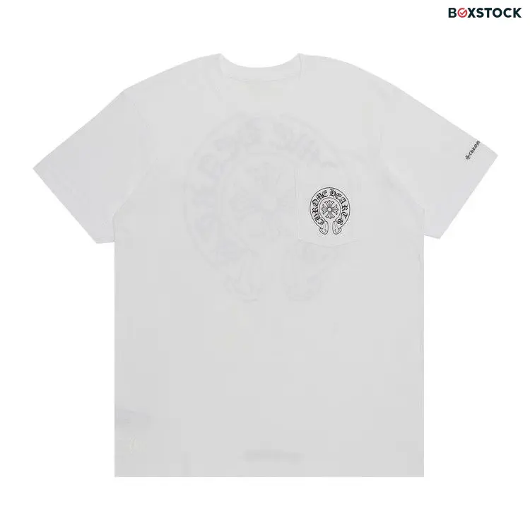 Chrome Hearts Horseshoe Logo Pocket T-Shirt 'White'